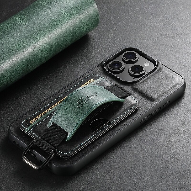 téléphone Coque Pour iPhone 16 Pro Max Plus iPhone 15 Pro Max Plus iPhone 14 13 12 11 Pro Max Plus iPhone 14 Pro Max iPhone 13 12 11 Pro Max Coque Arriere Avec Support avec dragonne Fente pour carte de 2025 ? $19.99 –P7
