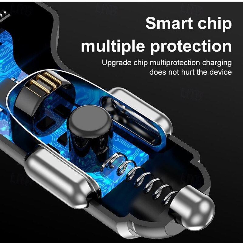 USB C Car Charger PD Car Charger Adapter 3 Ports Mini USB Car Charger 30W Fast Charging Car Adapter 2025 - $14.99 –P3