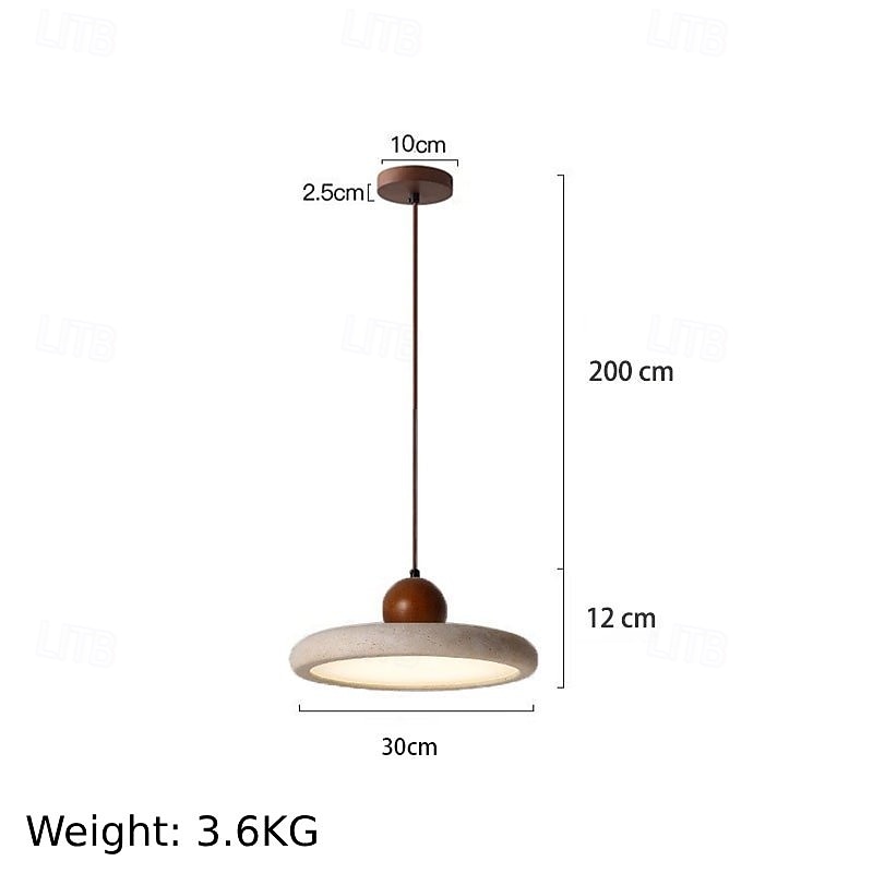 1-Light 30 cm Single Design Pendant Light Stone Painted Finishes Modern Nordic Style 110-240V 2025 - $249.99 –P8