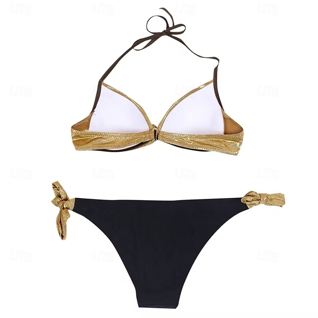 Femme Maillots de Bain Bikinis Maillot de bain Vacances Mode Couleur unie Sans Manches Maillots de bain de 2025 ? $26.99 –P2