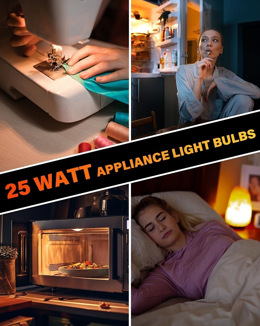 E14 Base Oven Light Bulb, 15W/25W Dimmable Incandescent Bulb for Oven, Microwave, Wax Warmer & Salt Lamp 2pcs 2025 - $8.49 –P2