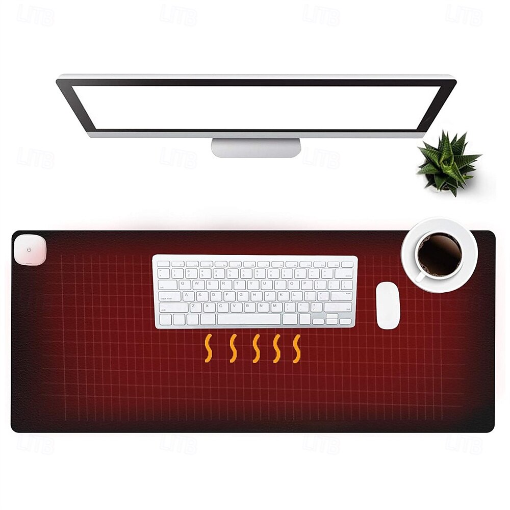 warme Schreibtischunterlage Büro-Schreibtischmatte 3 Geschwindigkeiten Touch-Steuerung warmes großes Mauspad Extended Edition Gaming-Mauspad Fußwärmerpad 2025 - $47.99 –P6