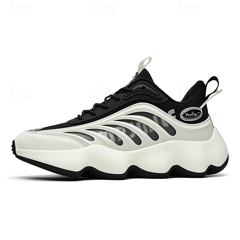 scarpe da ginnastica da uomo futuristiche con suola spessa in bianco e nero - scarpe sportive leggere e traspiranti per abbigliamento casual o da corsa del 2025 a $59.99 –P3