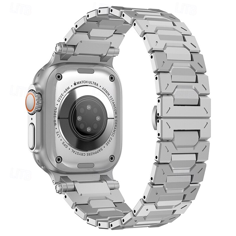 Solo Loop Kompatibilis valamivel Apple Watch óraszíj 42mm 44mm 45mm 49mm Fém kapocs Állítható Rozsdamentes acél Csere óraszíj mert iwatch Ultra 2 Series 9 8 7 SE 6 5 4 3 2 1 2025 - $42.99 –P11