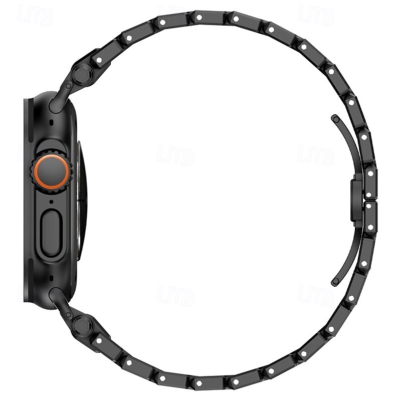 Solo Loop Kompatibilis valamivel Apple Watch óraszíj 42mm 44mm 45mm 49mm Fém kapocs Állítható Rozsdamentes acél Csere óraszíj mert iwatch Ultra 2 Series 9 8 7 SE 6 5 4 3 2 1 2025 - $42.99 –P4