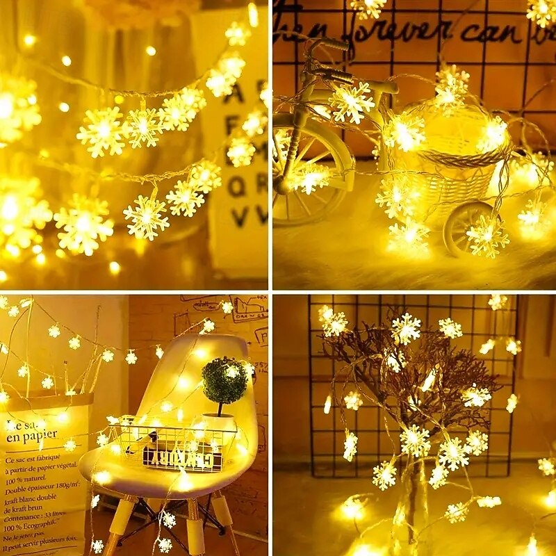 Guirlande lumineuse à LED blanc chaud de 3 m, guirlande lumineuse de vacances alimentée par batterie pour décorations de mariage, de Noël et de fête en intérieur de 2025 ? $12.99 –P8