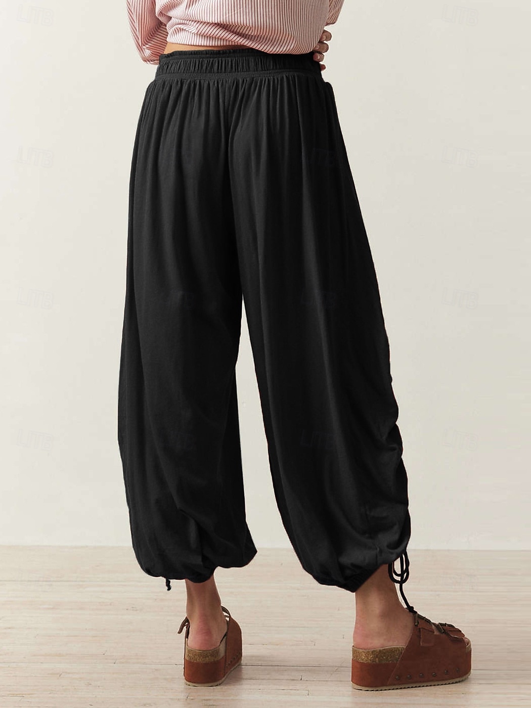 Damen Bekleidung Trainingshosen Aktiv Modisch Casual / sportlich In voller Länge Mittlere Taillenlinie Glatt Bedruckt Atmungsaktivität Weich Komfortabel Mikro-elastisch Casual Hellgrau Hellgrün Khaki 2025 - $26.99 –P6