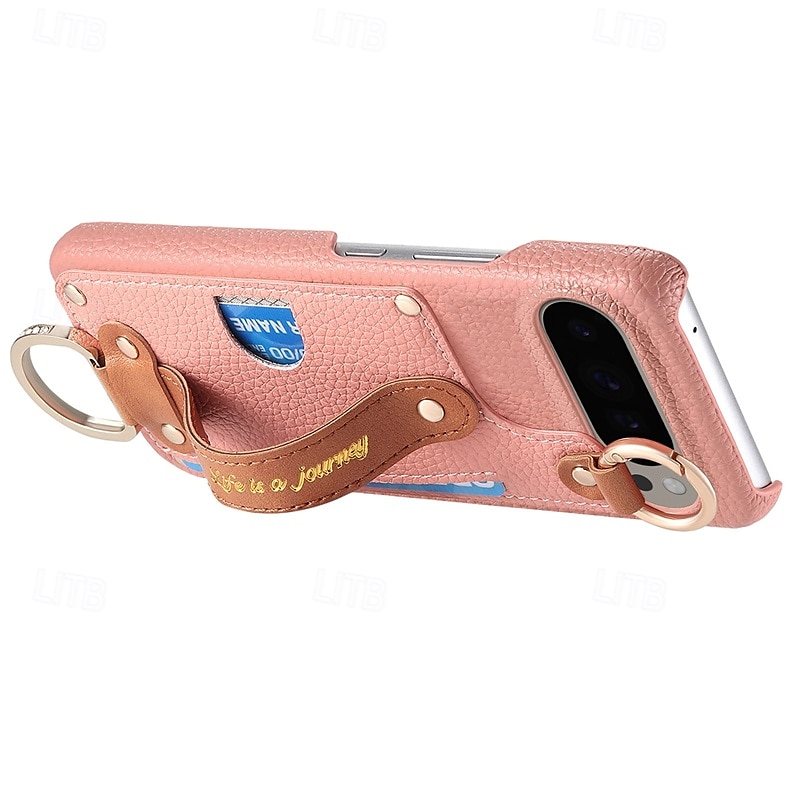 telefon fodral Till Pixel 9 Pro XL Pixel 8 Pro Pixel 8 Pixel 9 Pixel 7 Pixel 7 Pro Pixel 6 Pixel 6 Pro Skal med stativ med handledsrem Kortplats Kontor / företag TPU PU läder 2025 - $18.99 –P11
