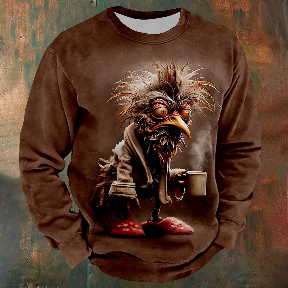 Homens Galo camisolas Moletom Manga Longa Moletom Gola Redonda Moda Legal Diário impressao 3D Streetwear Esportes Feriado Crewneck Inverno Primavera & Outono de 2026 por $30.99 –P6