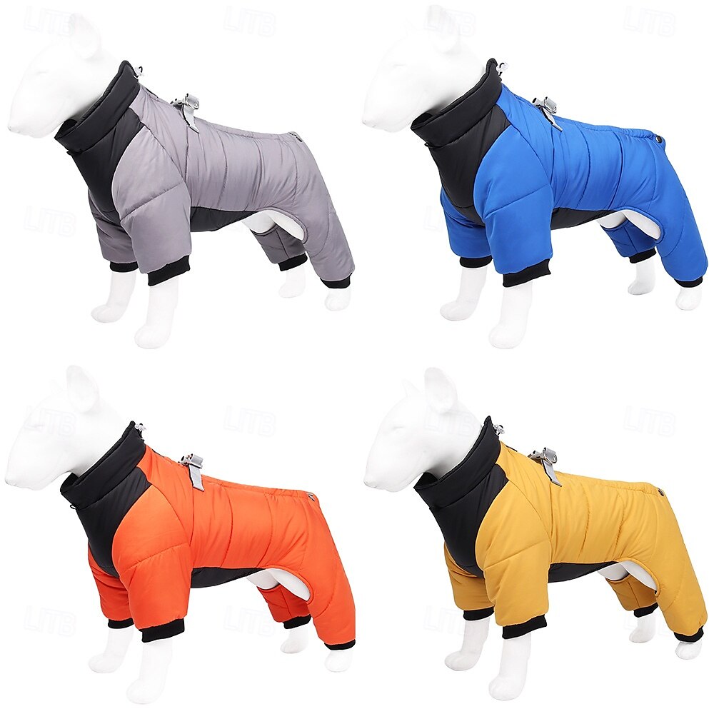 Dog Coat Jacket Puffer Jacket Winter with Harness Winter Reflective Windproof Warm Water-Resistant Outdoor Small Medium 2025 - $20.99 –P1