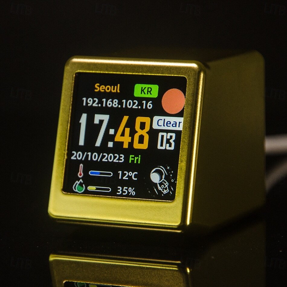 orologio portatile intelligente wifi stazione meteo display meteo temperatura umidità orologio decorazioni da tavolo del 2025 a $31.99 –P5