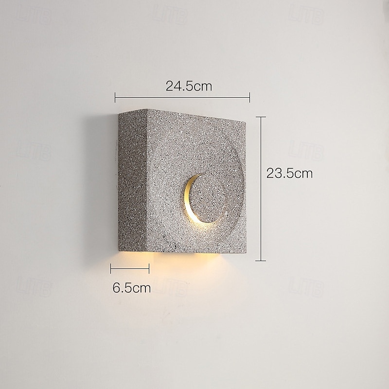 decor interior aplice de perete corp de iluminat ciment lumini de perete simple lampă pătrată de perete aplic pentru sufragerie dormitor noptiere lămpi colorate pentru tablie 85-265v 2025 - $99.99 –P2