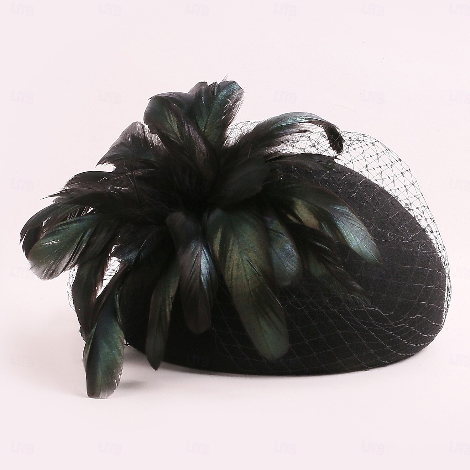 hoeden wollen baret hoed bolhoed / cloche hoed bruiloft cocktail elegante bruiloft met veren hoofddeksel hoofddeksels 2025 - $43.99 –P10