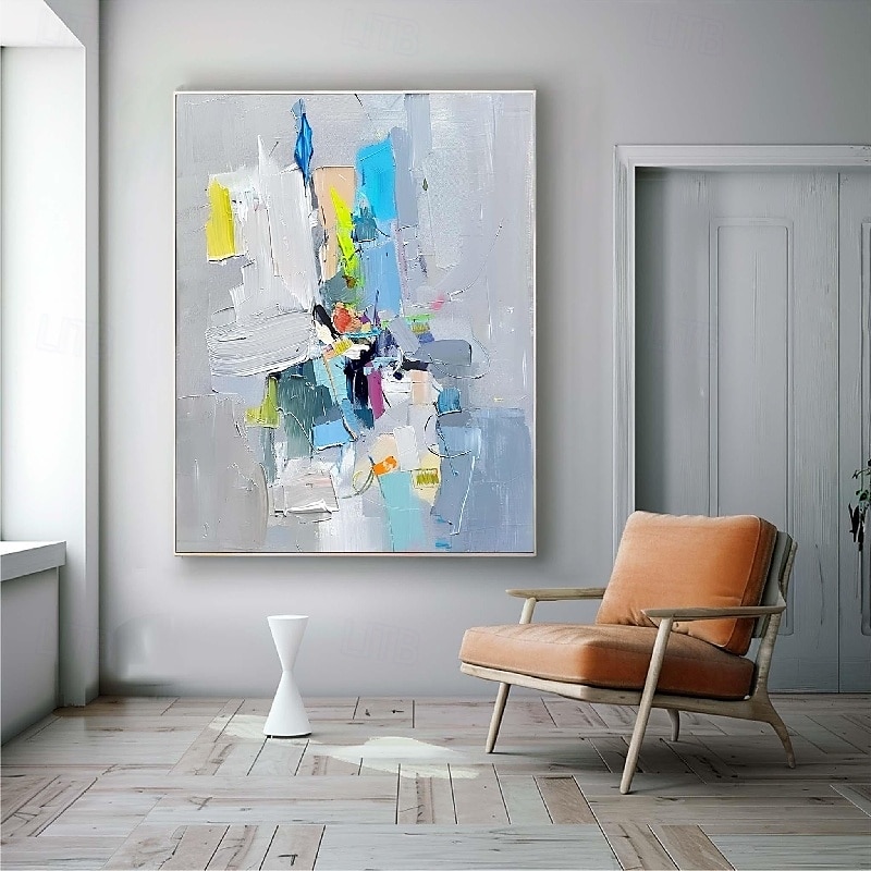 abstrakte Malerei handgemachte moderne bunte Pattle Knife Ölgemälde handgemalte Wandkunst abstrakte Gemälde auf Leinwand Acryl Meer Ölgemälde Wandkunst Ozean Fine Art Ölgemälde für Schlafzimmer Kunst 2025 - $108.99 –P4