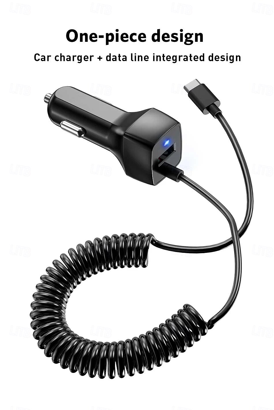 Spring USB Car Charger With Micro USB Type C Cable Fast Charging Quick Charge QC3.0 Car Charger 2025 - $17.99 –P2