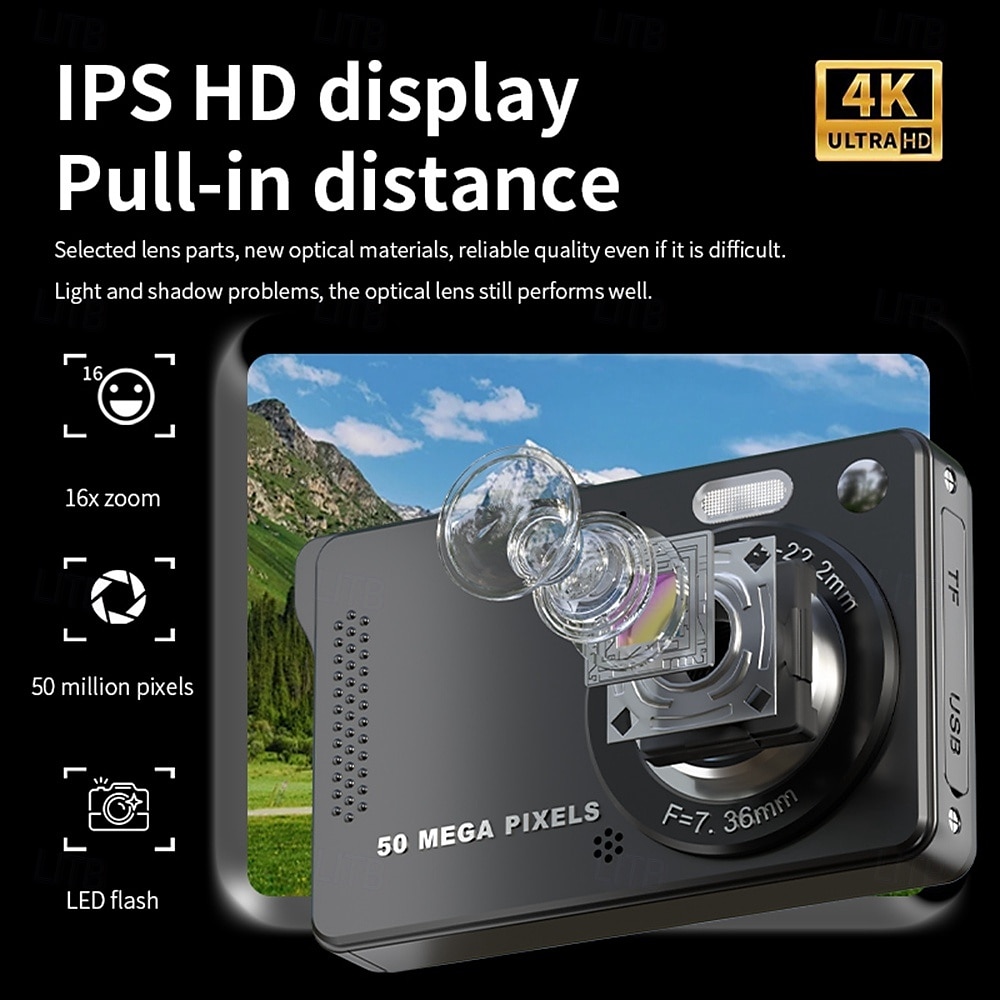 2025年 コンパクトデジタルカメラ FHD 1080p デジタルカメラ ポイントアンドシュートカメラ 手頃な価格のデジタルカメラ ギフトに最適 コレクション – $48.99 –P15