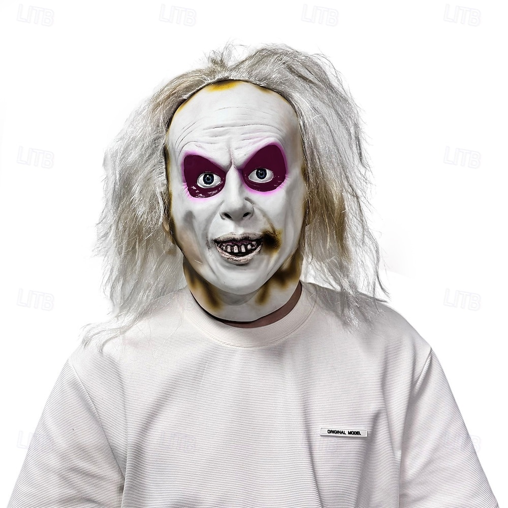 Zombie předvečer Všech svatých Maska Plná hlava Realistická maska Beetlejuice Strašidelný kostým Dospělé Unisex předvečer Všech svatých Karneval Výkon Párty Jednoduché Halloweenské kostýmy Oblékněte 2025 - $33.99 –P10