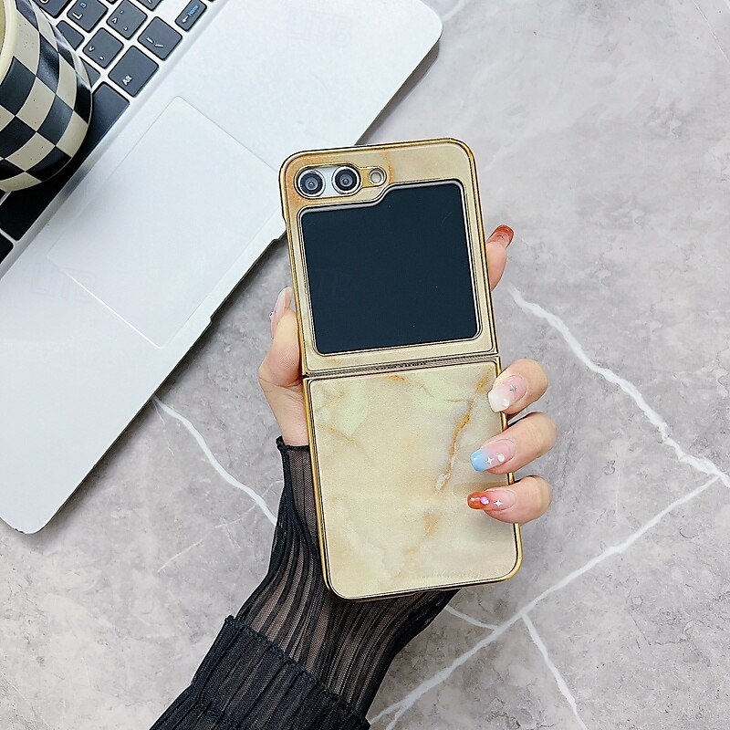 telefon Etui Til Samsung Galaxy Z Flip 5 Bakdeksel Støtsikker Kontor / Bedrift Herdet glass Belegg 2025 - $23.99 –P8