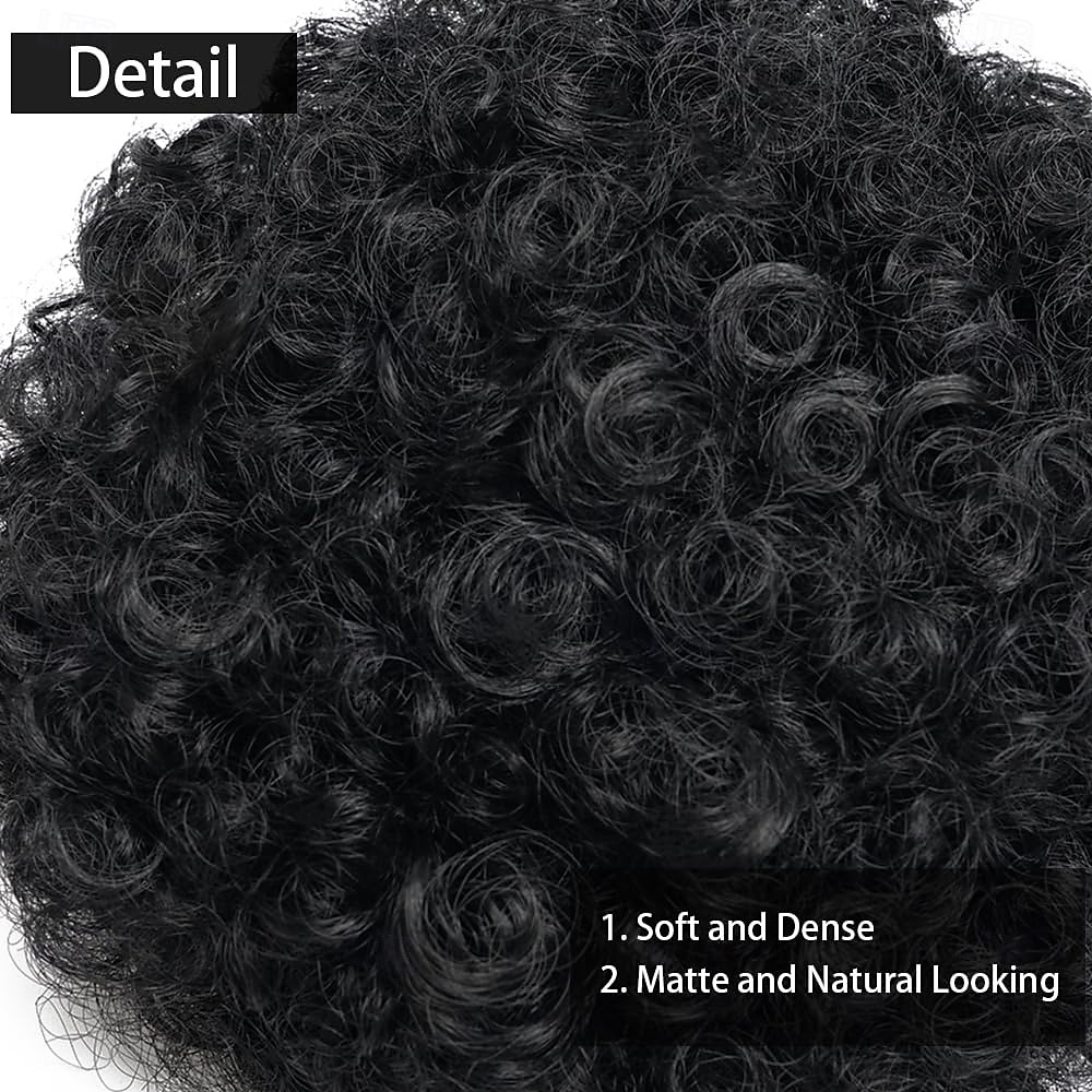 Afro Puff Drawstring Ponytail Extension for Black Women Synthetic Kinky Curly Hair Buns Hair Piece for Black Women 2025 - $10.99 –P8