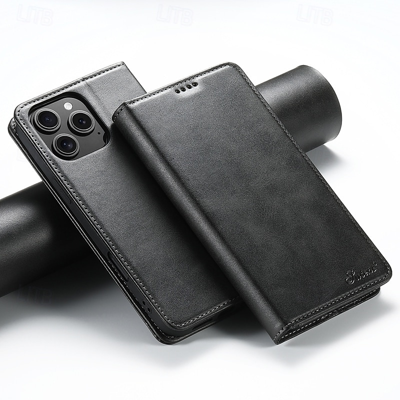 Phone Case For iPhone 16 Pro Max Plus iPhone 15 Pro Max Plus iPhone 14 13 12 11 Pro Max Plus Mini iPhone 14 Pro Max iPhone 13 12 11 Pro Max Back Cover with Stand Holder Magnetic Card Slot Retro PC PU 2025 - $19.99 –P6