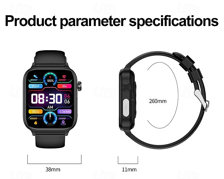 ET570 Smart Watch ECG Bluetooth Call AI Voice SOS Non-invasive Blood Glucose Health Monitor 1.96inch Sport Smartwatch 2025 - $51.99 –P17