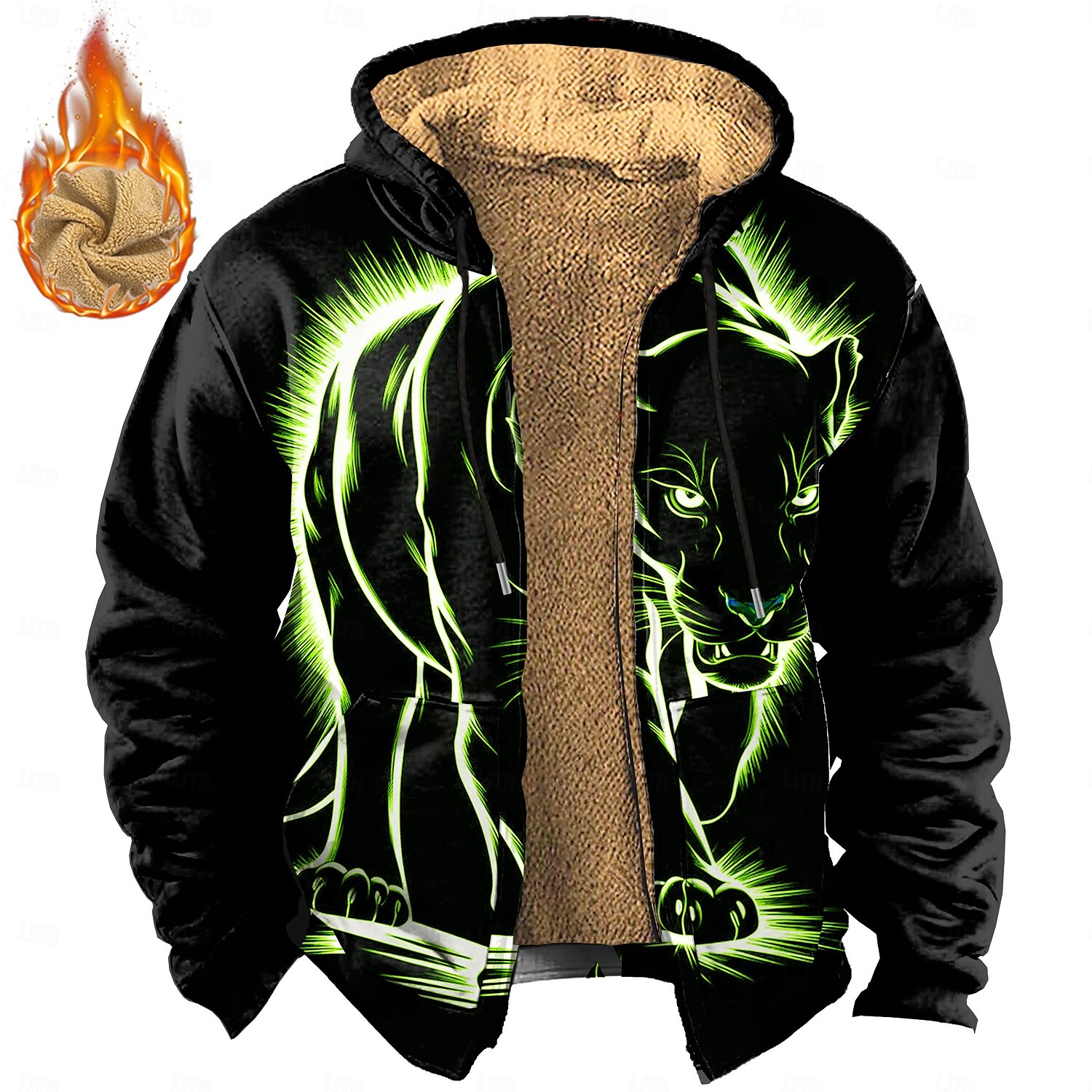 Homens Leão Tosão Moletom Moletons Moletom Manga Longa Moletom com capuz Com Capuz Punk Impressão 3D Festa Feriado Streetwear Branco Amarelo Com Cordão Outono Inverno Designer de 2025 por $49.99 –P1
