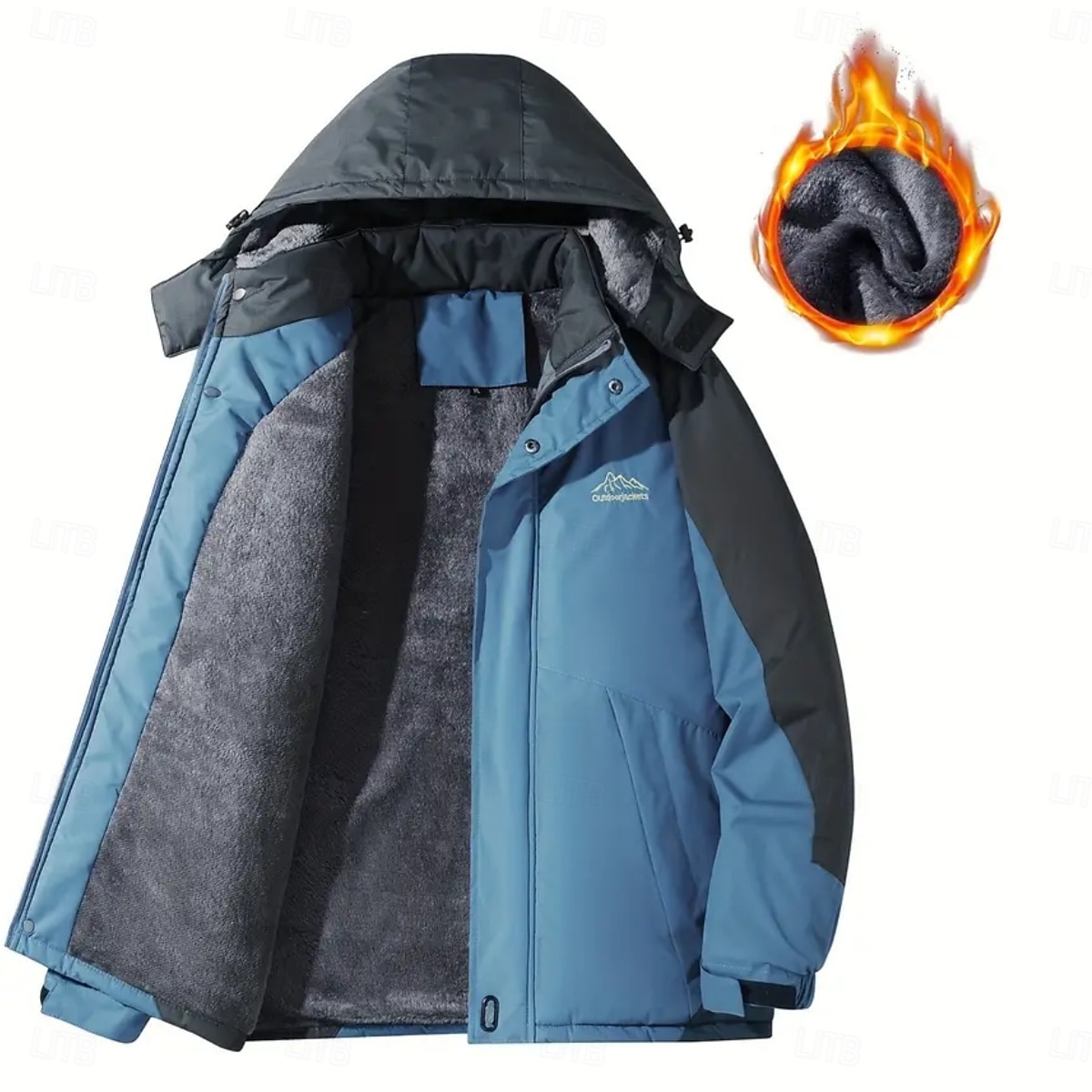 Homme Veste d'extérieur Manteau d'hiver Veste d'Hiver Zippé Poche Polyester Poche Extérieur Casual Quotidien Normal Mode Décontractées Chaud Coupe Vent Hiver Plein Noir Rouge Bleu Roi Bleu ciel de 2026 ? $66.99 –P10
