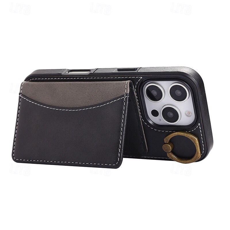 Phone Case For iPhone 16 Pro Max Plus iPhone 15 Pro Max Plus iPhone 14 13 12 11 Pro Max Plus iPhone 14 Pro Max iPhone 13 12 11 Pro Max Back Cover with Stand Holder with Wrist Strap Card Slot Retro 2025 - $21.99 –P6