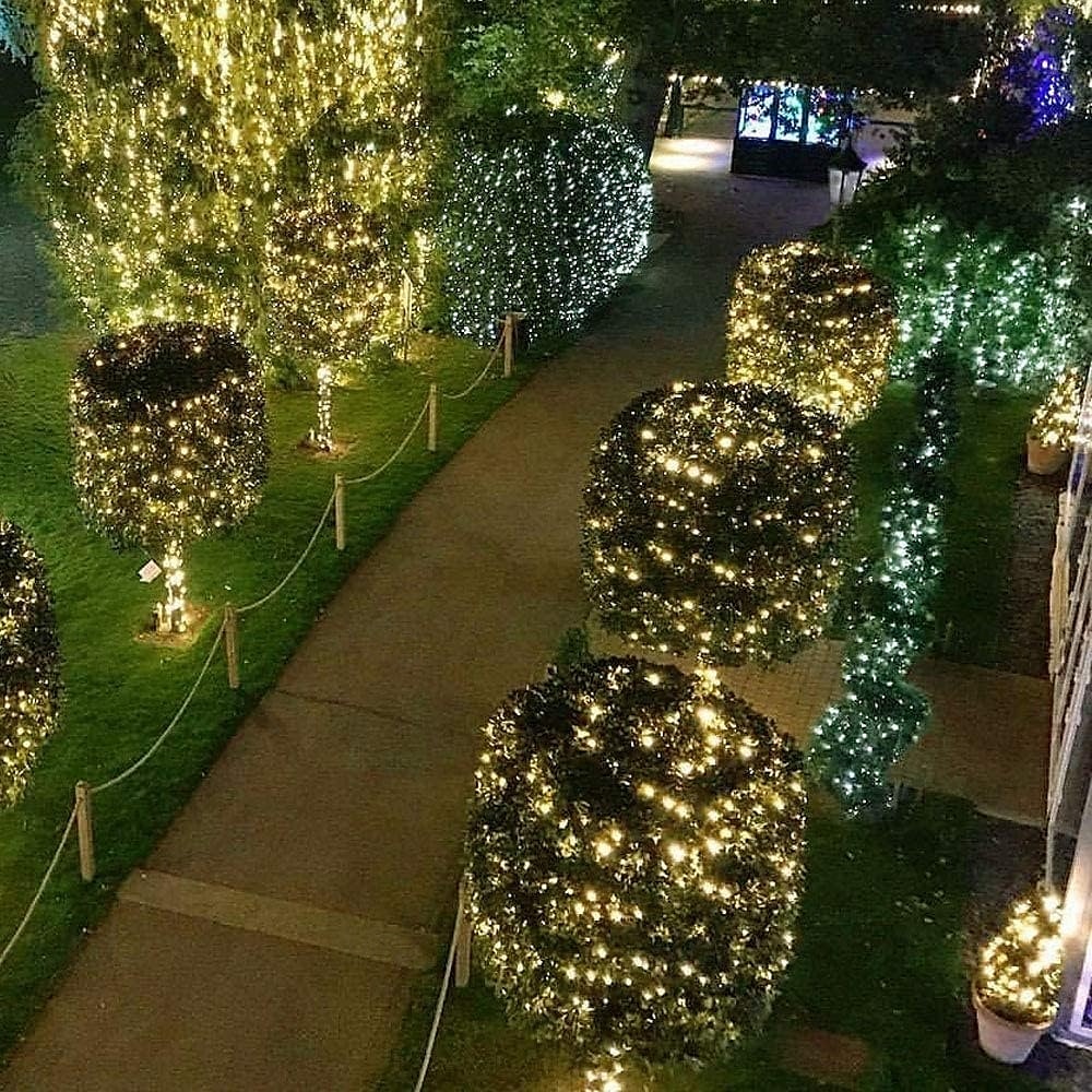 2025年 50m-500LED/100m-1000LED 屋外用高輝度銅線ライトストリング 大型ソーラーパネル 中庭の軒先 クリスマスツリー バルコニー フェンス 聖なる祭りの雰囲気 装飾用ライトストリング  コレクション – $30.99 –P9