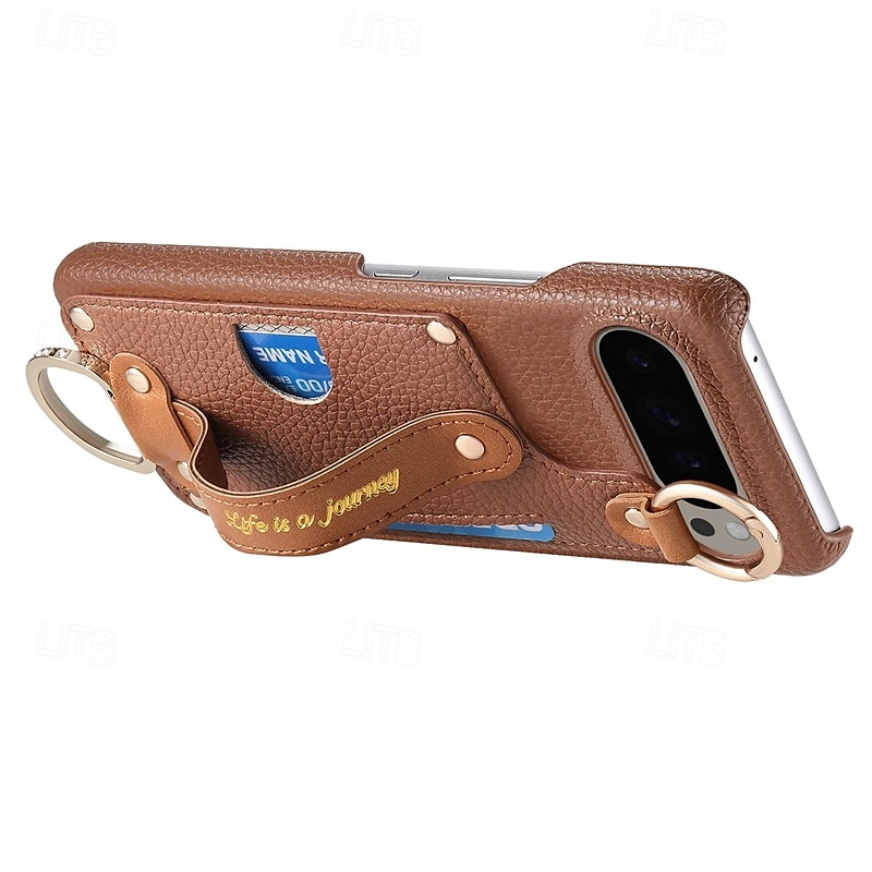telefon fodral Till Pixel 9 Pro XL Pixel 8 Pro Pixel 8 Pixel 9 Pixel 7 Pixel 7 Pro Pixel 6 Pixel 6 Pro Skal med stativ med handledsrem Kortplats Kontor / företag TPU PU läder 2025 - $18.99 –P9