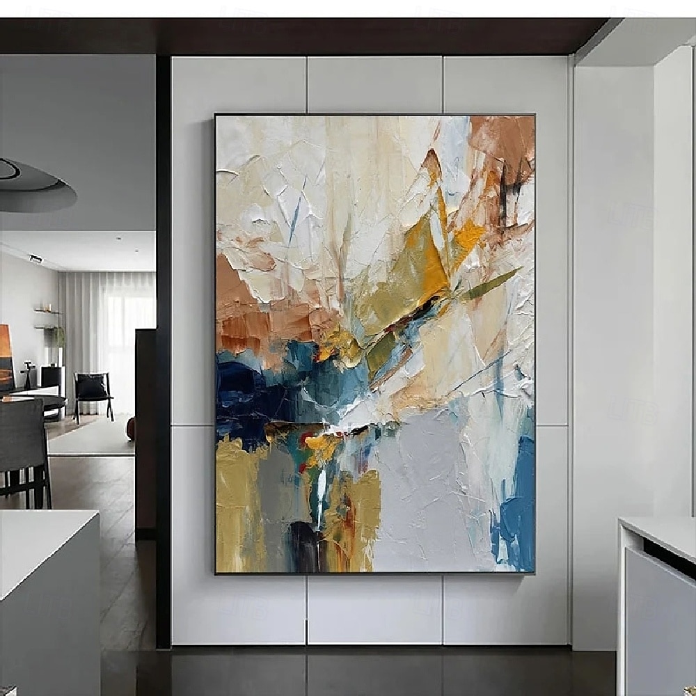 handgemachtes handgemaltes 3D abstraktes Ölgemälde Wand modernes abstraktes grünes Leinwandgemälde Wohndekoration Dekor Leinwandgemälde für Schlafzimmer Wohnzimmer Kunstwerk 2025 - $116.99 –P5