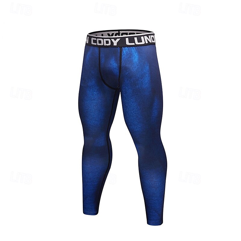 Men's Running Tights Leggings Compression Tights Leggings Patchwork Base Layer Outdoor Sports & Outdoor Athletic Fall Quick Dry Soft Compression Sweat wicking Power Flex Marathon Running Workout 2025 - $18.99 –P9