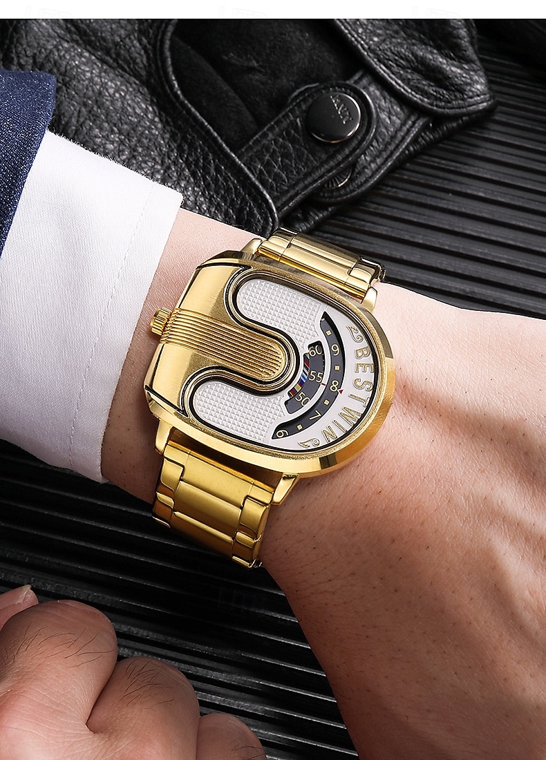 BESTWIN Pánské Křemíkové Hodinky Módní Volnočasové Obchodní Hodinky Kalendář Vodotěsné Dekorace Ocelové Hodinky 2025 - $22.99 –P1