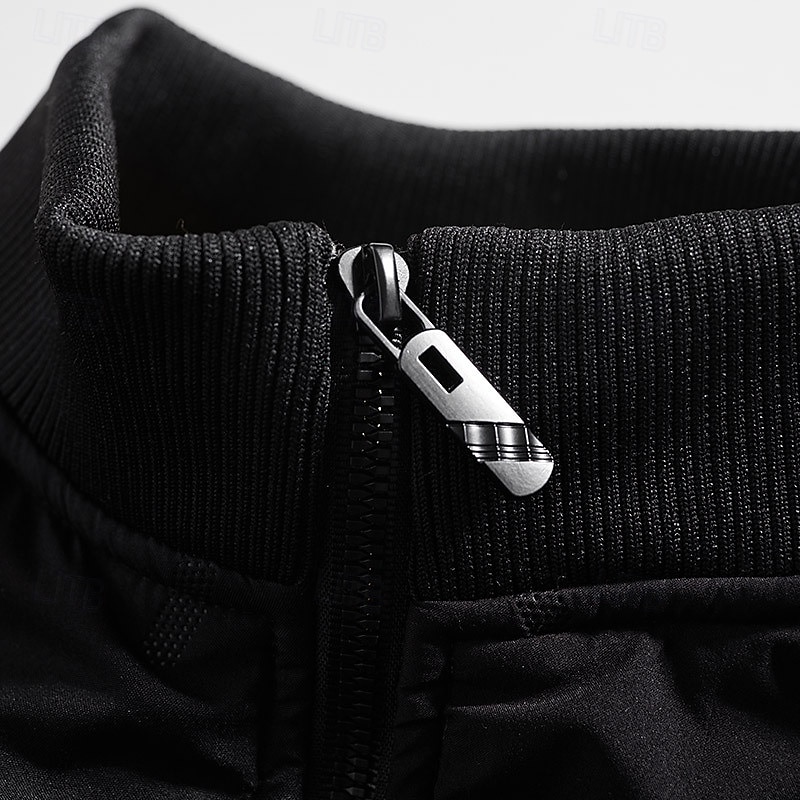 Per uomo Giacca in Pile Giacca imbottita Giacca invernale Esterno Caldo Abbigliamento da trekking Abbigliamento da trekking Inverno Autunno Top Campeggio / Escursionismo / Speleologia Corsa Grigio del 2025 a $31.99 –P5
