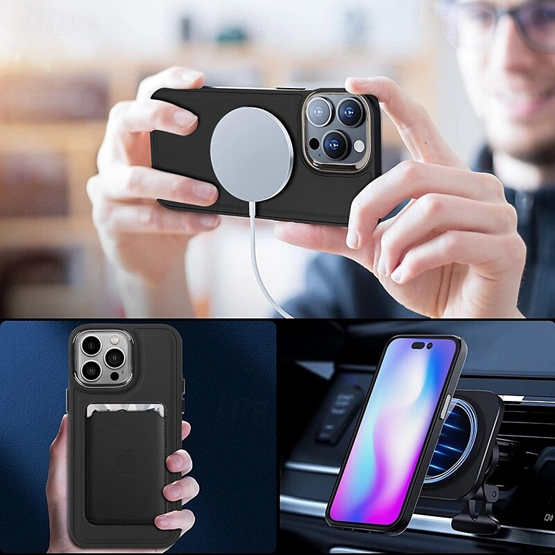 2025年 電話 ケース 用途 iPhone 16 Pro Max プラス iPhone 15 プロマックスプラス iPhone 14 13 12 Pro Max Plus iPhone 14 Pro Max iPhone 13 Pro Max iPhone 12 Pro Max iPhone 11 Pro Max バックカバー 磁石バックル ワイヤレス充電をサポート 耐衝撃 レトロ風 シリコーン  コレクション – $15.99 –P5