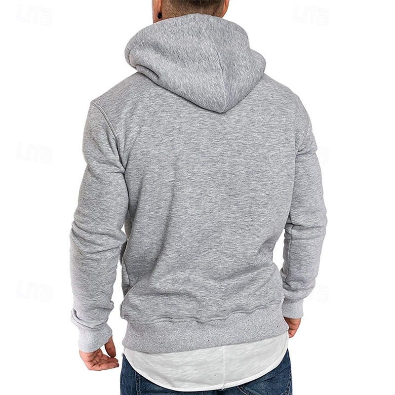 Herr Huvtröja Svart Vit Gul Vin Armégrön Huva Slät Ficka Sport & Utomhus Dagligen Helgdag Polyester Streetwear Grundläggande Ledigt Vår & Höst Kläder Pull Tröjor 2025 - $16.99 –P9