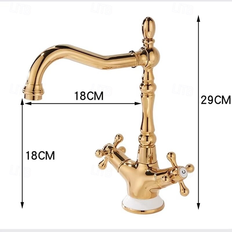 Basin Faucets Antique Bronze Brass Swivel Bathroom Sink Faucet Deck Toilet Washbsin Mixer Water Taps 2025 - $110.85 –P1