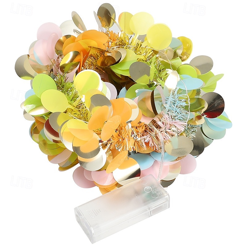 Светодиодные ленты феерические гирлянды работают от батареек 2м 20 светодиодов 30м 30 светодиодов 5м 50 светодиодов огни для венка свадебное вечерние домашние дерево день рождения сценическое 2026 - $14.49 –P8