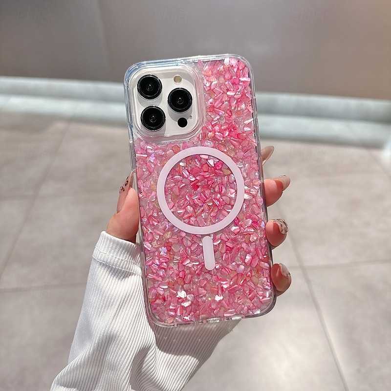telefon Carcasă Pro iPhone 16 Pro Max Plus iPhone 16 iPhone 16 Pro iPhone 15 Pro Max Plus iPhone 15 iPhone 14 Pro Max iPhone 13 12 11 Pro Max Zadní kryt Magnetické Podpora bezdrátového nabíjení Bling 2025 - $19.99 –P13