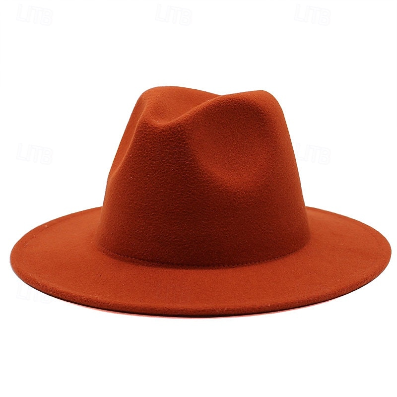 Voor heren Kentucky Derby-hoed Zonnehoed Cowboyhoed Fedora Trilby-hoed Zwart Geel Polyesteri Vintagestijl Modieus 18de eeuw staat Texas Dagelijks Thema feest Effen / effen kleur Zonbescherming Cosplay 2025 - $13.99 –P1