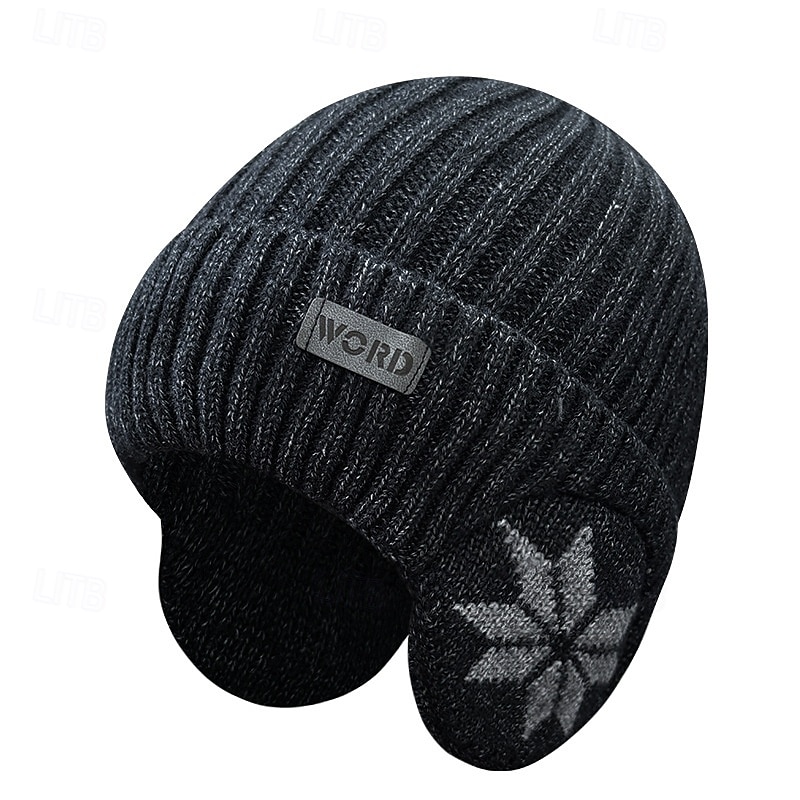 Ανδρικά Γιούνισεξ Καπέλο Beanie Χειμερινά Καπέλα Σκούφοι 骷髅头毛线帽 Πλεκτό καπέλο Γκρίζο Σίδηρο Μαύρο Πολυεστέρας Πλεκτό Ζεστός Καθημερινά Ρούχα Εξόδου Χιονονιφάδα Ζεστό 2025 - $12.99 –P10