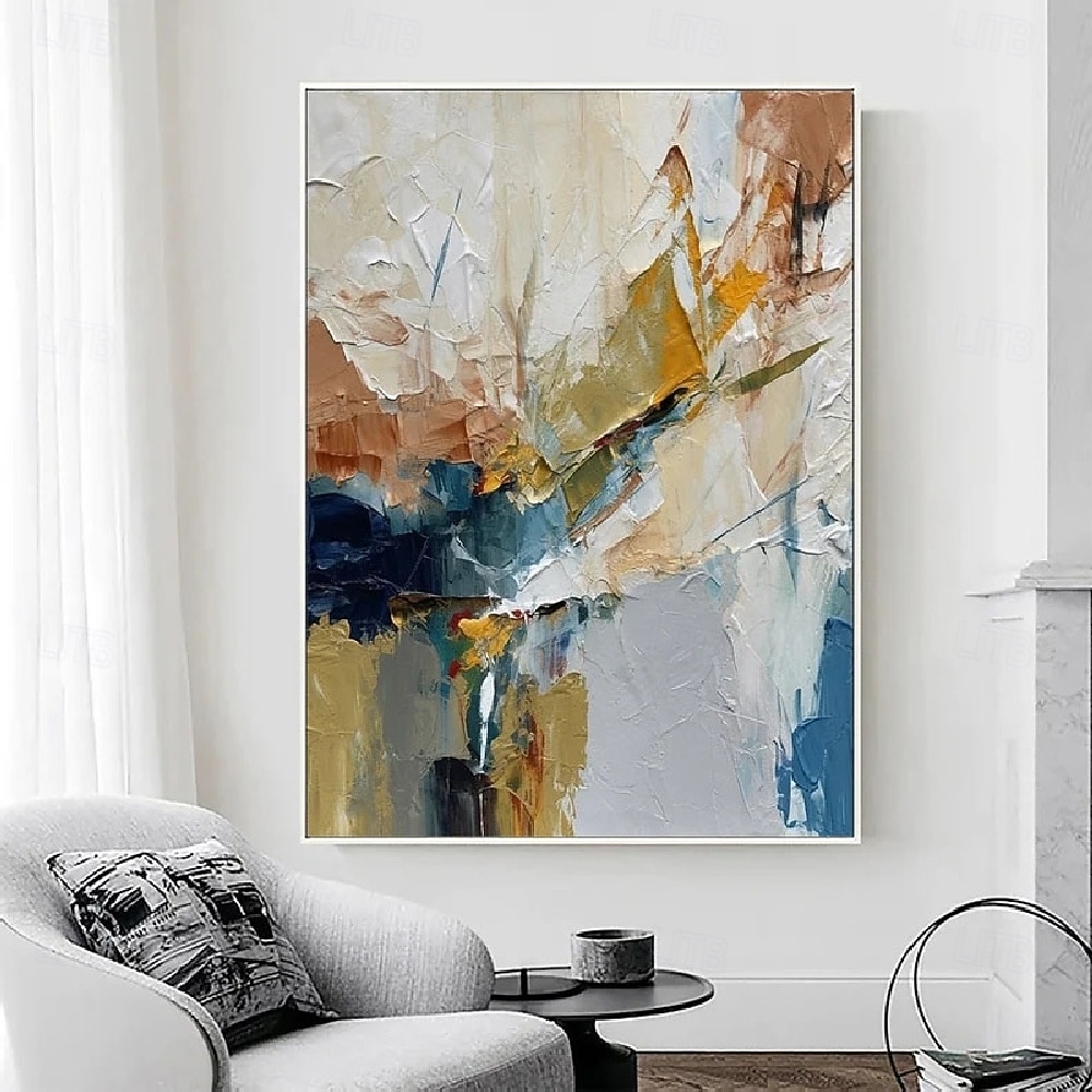 handgemachtes handgemaltes 3D abstraktes Ölgemälde Wand modernes abstraktes grünes Leinwandgemälde Wohndekoration Dekor Leinwandgemälde für Schlafzimmer Wohnzimmer Kunstwerk 2025 - $116.99 –P3