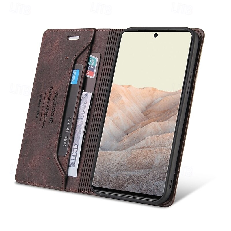 teléfono Funda Para Píxel 9 Pro Pixel 9 Pro XL Pixel 8 Pro Pixel 8 Píxel 9 Pixel 7 Pixel 7 Pro Pixel 6 Pixel 6 Pro Funda Trasera con Soporte Ranura para tarjetas Antigolpes Retro TPU Cuero de PU 2025 - $16.99 –P11