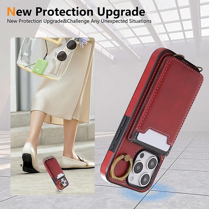telefoon hoesje Voor iPhone 16 Pro Max Plus iPhone 15 Pro Max Plus iPhone 14 13 12 11 Pro Max Plus iPhone 14 Pro Max iPhone 13 12 11 Pro Max Achterkant met standaard Ringhouder met polsband Retro TPU 2025 - $20.99 –P2