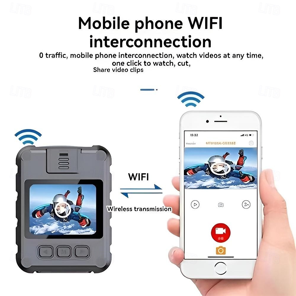 4k con wifi hd infrarossi visione notturna strumento di polizia mini telecamera auto dvr con scheda tf del 2025 a $63.99 –P9