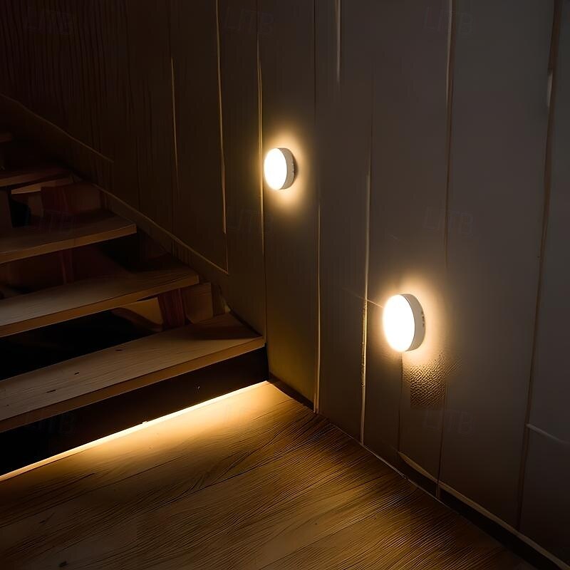 Luce notturna con sensore di movimento a 8 LED, luce per mobiletto delle scale ricaricabile tramite USB, accensione/spegnimento automatico, ideale per cucina, camera da letto, armadio, scale e corridoio del 2025 a $11.49 –P7