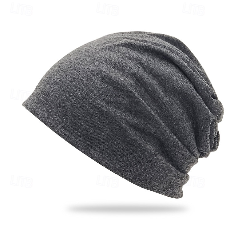 Hombre Unisexo Sombrero de Beanie Sombreros de invierno Gorros 骷髅头毛线帽 Sombrero tejido Negro Azul Marino Oscuro Poliéster De Punto Acogedor Ropa Cotidiana Noche Color sólido/liso Templado 2025 - $11.49 –P2