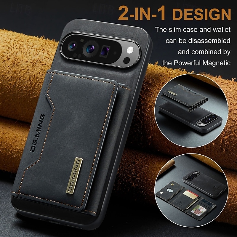 telefoon hoesje Voor Pixel 9 Pro Pixel 9 Pro XL Pixel 8 Pro Pixel 8 Pixel 9 Pixel 7 Pixel 7 Pro Pixel 6 Pixel 6 Pro Pixelvouw Achterkant met standaard Afneembaar Magnetisch Retro TPU PU-nahka 2025 - $21.99 –P13