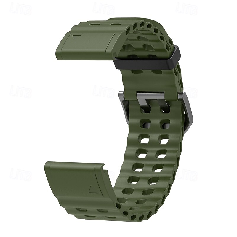 Watch Band for Garmin Fenix 8 47mm 51mm 7X 6 6X Pro Epix Pro Instinct 2X Approach S70 S62 S60 Forerunner 955 945 Epix Marq Descent Quatix 22mm 26mm Silicone Replacement Strap Quick Fit Adjustable 2025 - $16.99 –P10