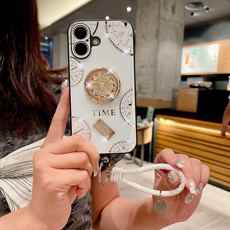 Phone Case For iPhone 16 Pro Max Plus iPhone 15 Pro Max Plus iPhone 14 13 12 11 Pro Max Plus iPhone 14 Pro Max iPhone 13 12 11 Pro Max Back Cover with Stand Holder with Wrist Strap Shockproof Retro 2025 - $18.99 –P2